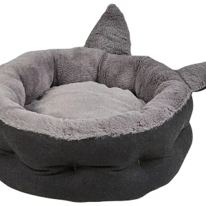 Tierbett KEPEZ Stoff Grau mit abnehmbarem Bezug - HaustierPro