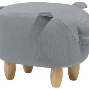Tierhocker hellgrau Schweinchenform PIGGY - HaustierPro