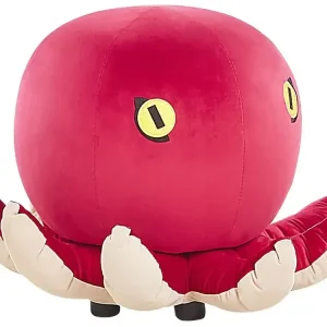 Tierhocker Samtstoff rot Oktopus-Form ⌀ 55 cm OCTOPUS - HaustierPro