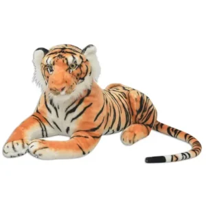 Tiger Kuscheltier Plüsch Braun XXL | waschbar bei 60°C - HaustierPro