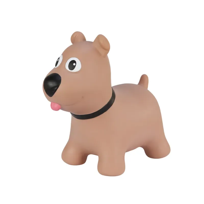 Tootina brauner Hund - aufblasbares springendes Spielzeug für Kinder XL Größe - HaustierPro