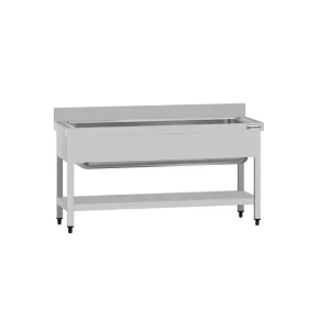 Topfspültisch ECO - 1400x700mm - mit Grundboden & 1 Becken - HaustierPro