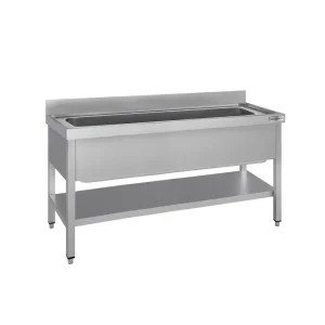 Topfspültisch ECO - 1600x700mm - mit Grundboden & 1 Becken für umweltbewusste Tierhalter - HaustierPro