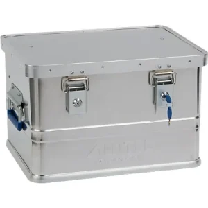 Transportbox Alutec ETABLIERT 30, Aluminium, 30 l, L 430 x B 335 x H 270 mm, Zylinderschlösser mit Sicherheitsverschluss - HaustierPro
