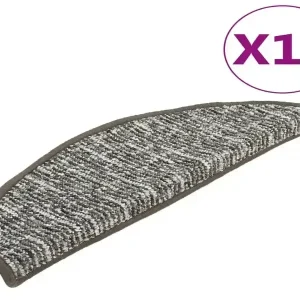 Treppenmatten 15 Stk. Anthrazit 65x21x4 cm für Gelenkgesundheit - HaustierPro