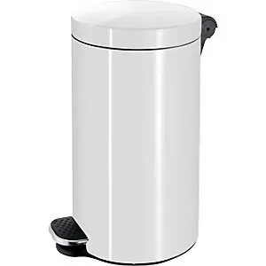 Tretabfallbehälter, Volumen 20 l, HxØ 450 x 300 mm, weiß. - HaustierPro