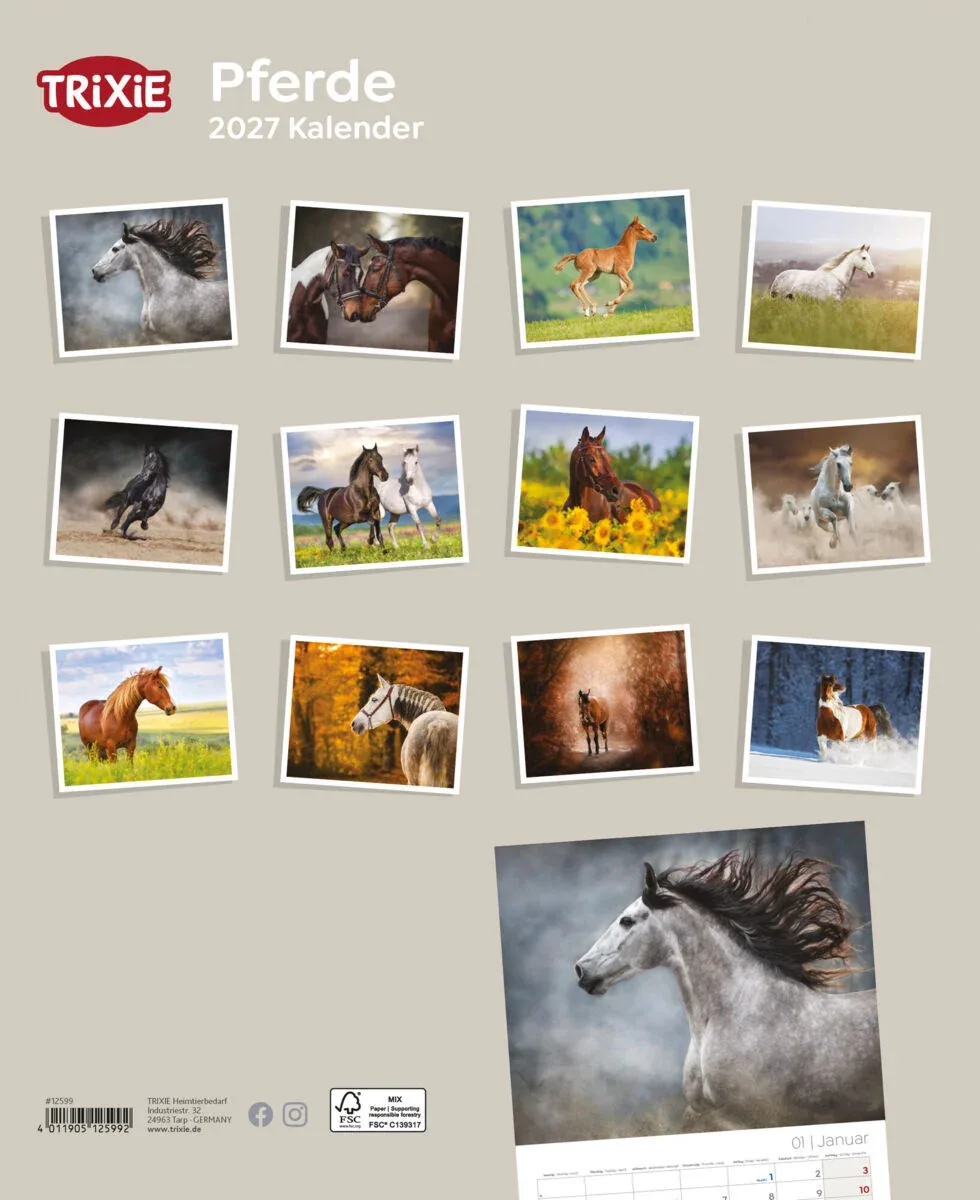 TRIXIE 2027 Kalender Pferde - Image 2