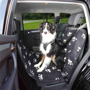 TRIXIE Auto-Schondecke aus Fleece & Nylon schwarz / beige