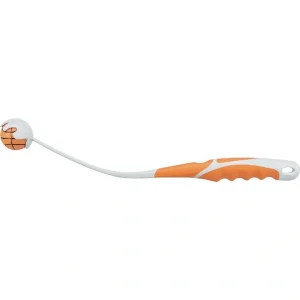 TRIXIE Ballschleuder mit Ball grau, orange 40 cm | DAS FUTTERHAUS