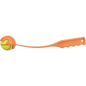 TRIXIE Ballschleuder mit Ball lime, orange 30 cm | DAS FUTTERHAUS