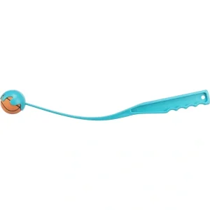 TRIXIE Ballschleuder mit Ball orange, petrol 50 cm | DAS FUTTERHAUS