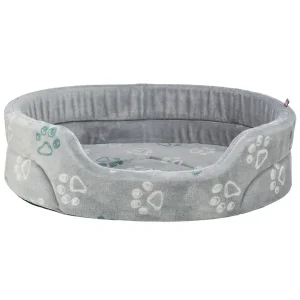 TRIXIE Bett Jimmy Soft oval hellgrau 45x35 cm | DAS FUTTERHAUS