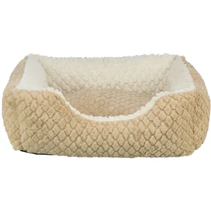 TRIXIE Bett Kaline Mio eckig braun, creme 80x65 cm | DAS FUTTERHAUS