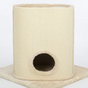 TRIXIE Cat Tower Arina – Luxuriöser Kratzbaum mit Höhle & Sisal für Katzen