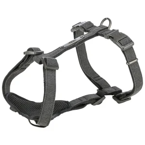 TRIXIE CityStyle Hundegeschirr Baumwolle schwarz 42-60 cm | DAS FUTTERHAUS
