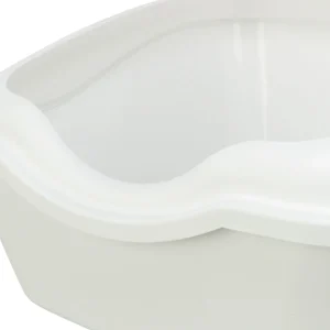 TRIXIE Cleany Cat Katzentoilette mit Rand – hohe Umrandung, Easy-Click, rutschfest, 54×45×21 cm