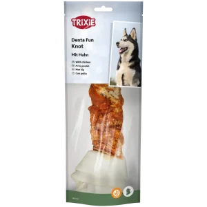 TRIXIE Denta Fun Kauknoten mit Huhn 220 g