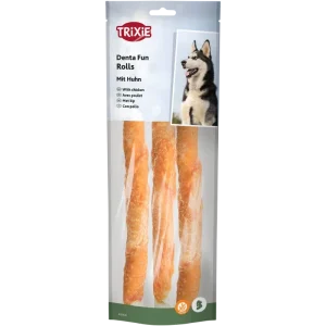 TRIXIE Denta Fun Kaurollen Huhn 250 g (3 Stück)
