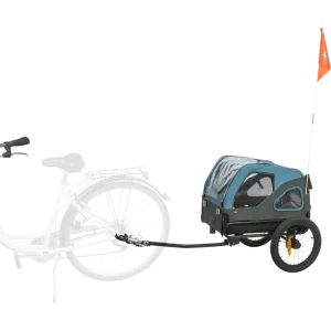 TRIXIE Fahrrad-Anhänger blau/grau