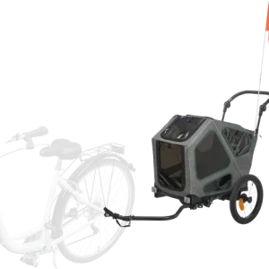 TRIXIE Fahrrad-Anhänger - grau/salbei
