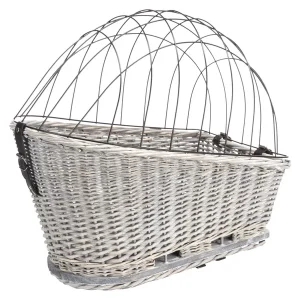 TRIXIE Fahrradkorb Gitter für Gepäckträger grau 35x49x55 cm | DAS FUTTERHAUS
