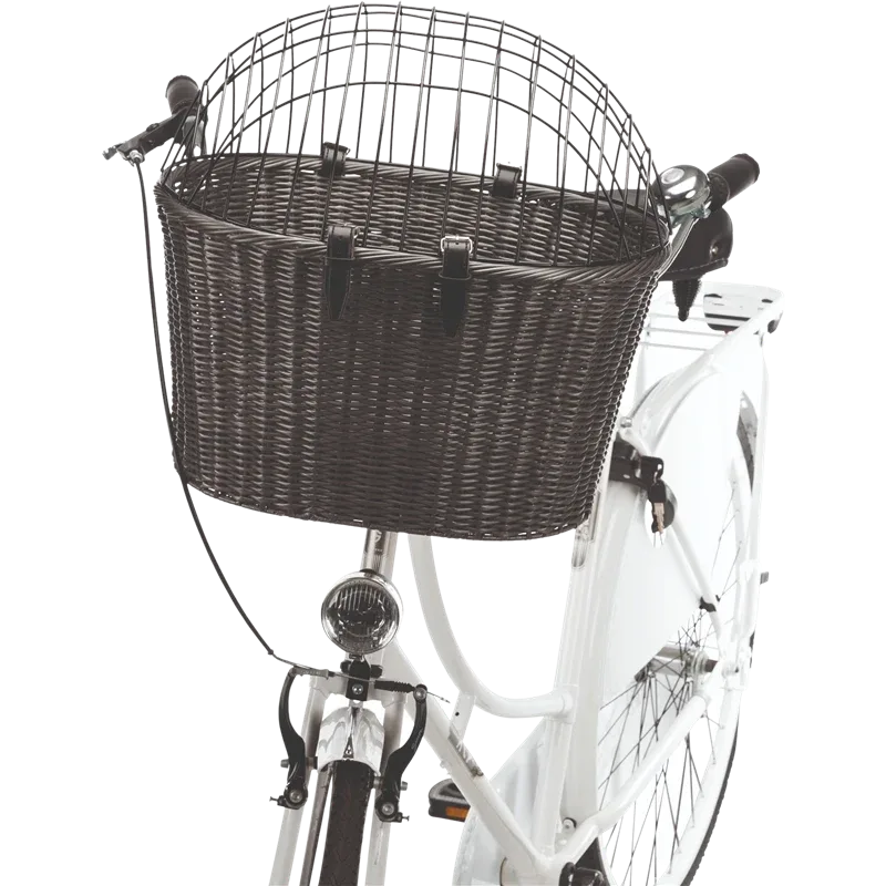 TRIXIE Fahrradkorb m. Gitter anthrazit