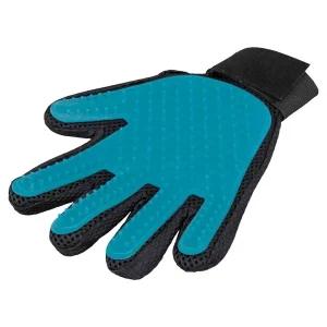 TRIXIE Fellpflege-Handschuh Mesh Felltyp 4/5 blau, dunkelgrau | DAS FUTTERHAUS