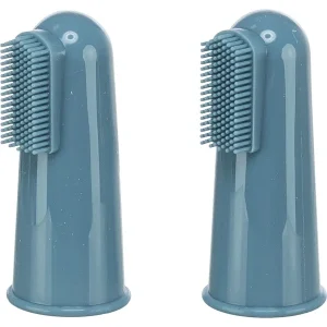 TRIXIE Finger-Zahnbürsten-Set blau | DAS FUTTERHAUS