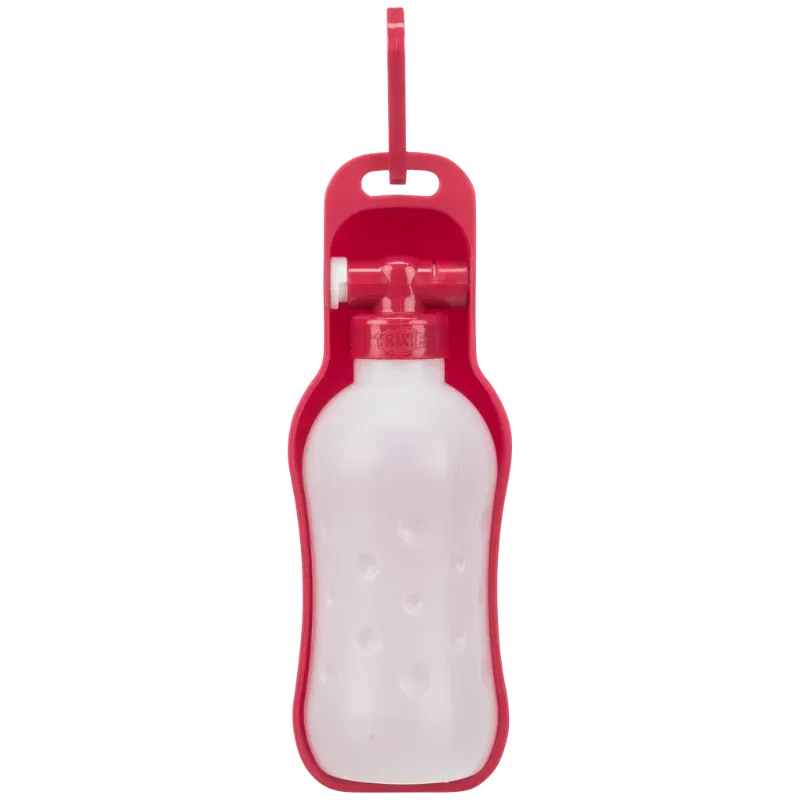 TRIXIE Flasche mit Trinknapf, Wasserspender für unterwegs