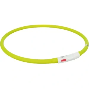 TRIXIE Flash Leuchtring USB Silikon grün 70 cm | DAS FUTTERHAUS
