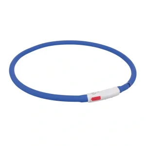 TRIXIE Flash Leuchtring USB Silikon royalblau 70 cm | DAS FUTTERHAUS