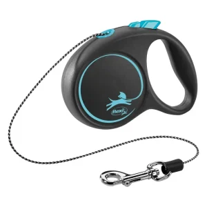Trixie flexi SCHWARZ DESIGN Seil blau Größe XS 3 m | 521097 - HaustierPro