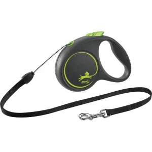Trixie flexi SCHWARZ DESIGN Seil grün Größe S 5 m | 521101 - HaustierPro