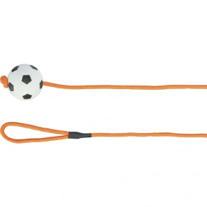TRIXIE Fußball am Seil orange 6 cm / 1 m | DAS FUTTERHAUS