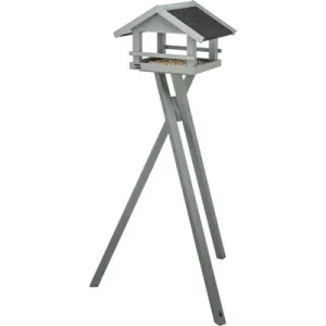 TRIXIE Futterhaus grau, 41 × 27 × 32 cm/1,27 m