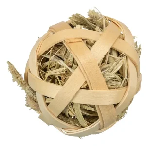 TRIXIE Heuball mit Bambus umwickelt beige | DAS FUTTERHAUS