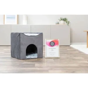 TRIXIE Höhle Harvey grau/weiß-schwarz, 38 × 38 × 38 cm