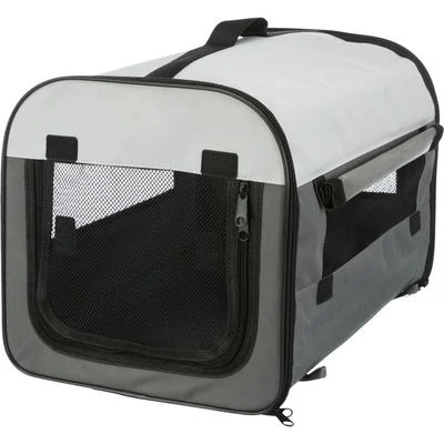 TRIXIE Hundebox Basic dunkelgrau/hellgrau, XS, 32 × 32 × 47 cm