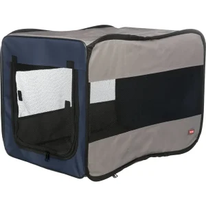 TRIXIE Hundebox Twister blau, grau 45x45x64 cm | DAS FUTTERHAUS