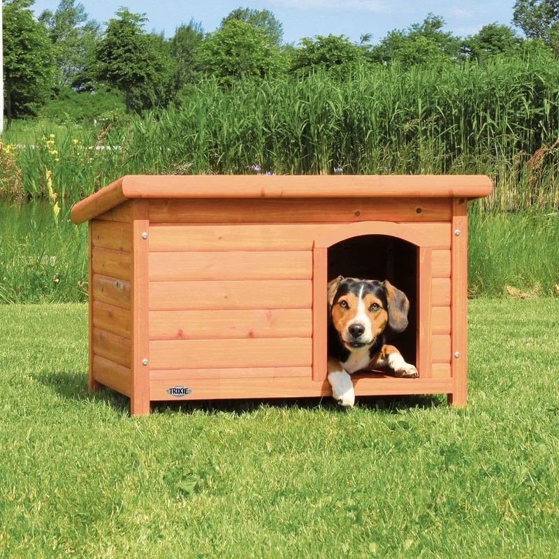 Trixie Hundehütte Natura mit Flachdach - Image 2
