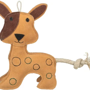 TRIXIE Hundespielzeug Tau & Leder – Robust für Kauen & Zerrspiele