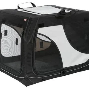 Trixie Hundetransportbox Vario, schwarz/grau