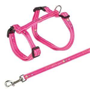TRIXIE Katzengeschirr mit Leine Good Luck diverse 1,2 m | DAS FUTTERHAUS