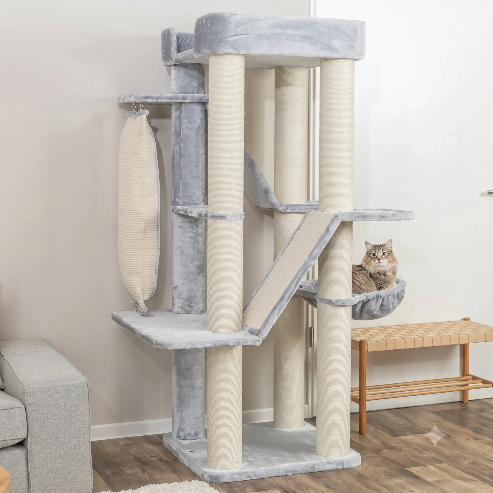 TRIXIE Kratzbaum XXL Active – Das ultimative Paradies für deine Großkatze - Image 2