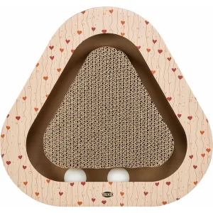 TRIXIE Kratzpappe dreieckig apricot 36 × 36 cm | DAS FUTTERHAUS
