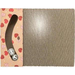 TRIXIE Kratzpappe eckig apricot 38 × 30 cm | DAS FUTTERHAUS
