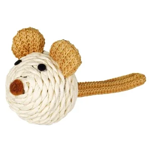 TRIXIE Maus Papiergarn beige 9 cm | DAS FUTTERHAUS