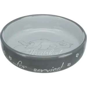 TRIXIE Napf flach Thanks for Service 300 ml | DAS FUTTERHAUS