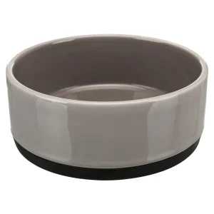 TRIXIE Napf Keramik/Gummi grau 0,75 l | DAS FUTTERHAUS