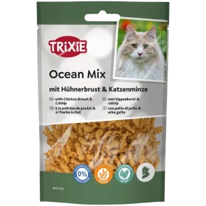 TRIXIE Ocean Mix mit Hühnerbrust & Katzenminze